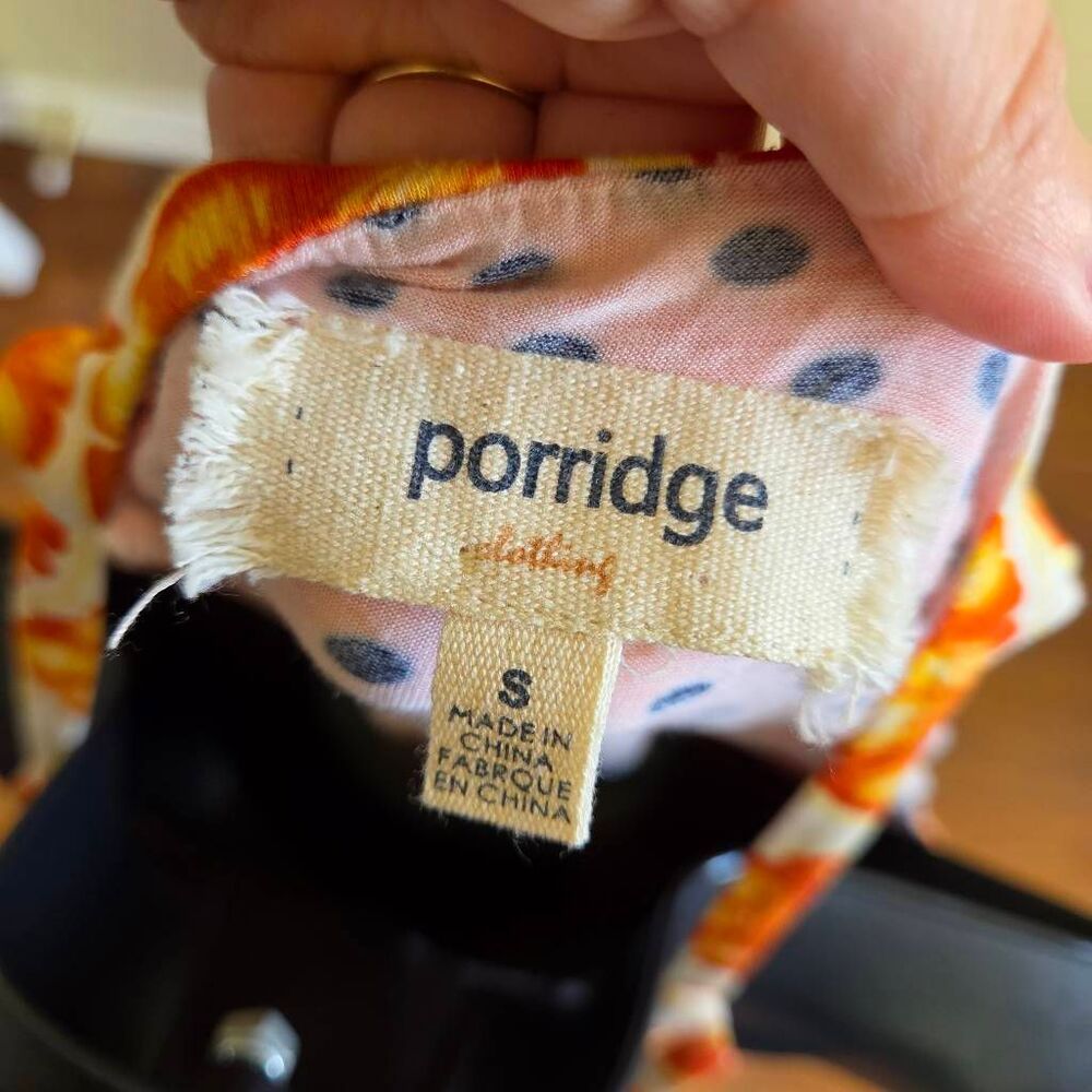 Porridge Anthropologie Orange Polka Dot Swing Tank Top - Picture 7 of 7